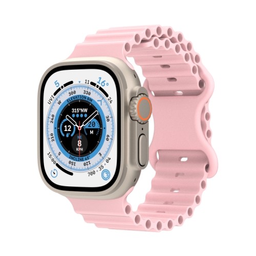 KLGO Silicone Ροζ Λουράκι Apple Watch 42/44/45/49mm